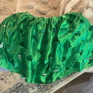 Emerald Clover Kids Skirt